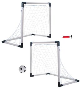 KIK Detská futbalová bránka 2v1 KIK, skladacia, 185 × 120 × 70 cm s loptou a pumpou