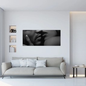 Obraz - Bozk, čiernobiela fotografia (120x50 cm)