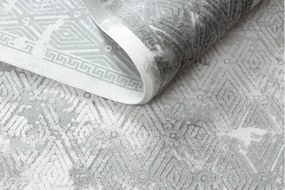 Koberec AKRYL VALS 0W1738 C53 87 Ramka beton, tmavý sivý / svetlý sivý