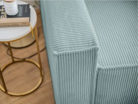 Kreslo s taburetom SMART SET, svetlo modrá