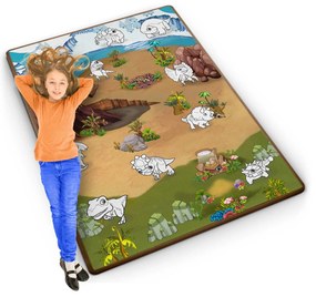 Rolovaná penová podložka na vyfarbovanie 120 x 90 x 0,3 cm Ricokids RK-344
