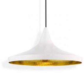 Tom Dixon Beat Wide závesné LED svietidlo, biela