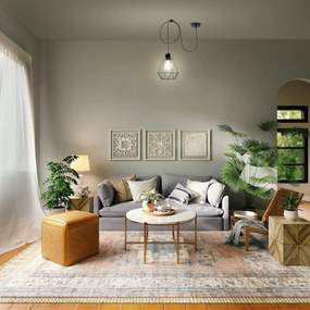 BERGE Závesné svietidlo 1x E27 DIAMOND LARGE