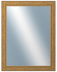 DANTIK - Zrkadlo v rámu, rozmer s rámom 70x90 cm z lišty HRAD zlatá patina (2822)