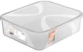 Plastový úložný box s vekom 12 l Lona - Rotho