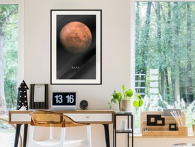 Artgeist Plagát - Mars [Poster] Veľkosť: 40x60, Verzia: Čierny rám s passe-partout