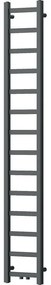 Mexen Bolt, vykurovacie teleso 1800 x 300 mm, 351 W, spodné a stredové, antracitová, W126-1800-300-00-66