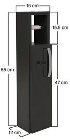 Kúpeľňová skrinka Star Anthracite
