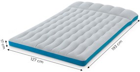 Nafukovací kempingový matrac 193x127x17 cm s opierkou hlavy INTEX 67999
