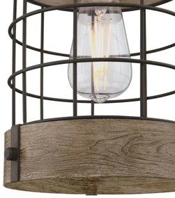 Westinghouse 61180 - Luster na lanku LANGSTON 1xE27/60W/230V borovica