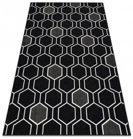 Kusový koberec Hexa čierny 120x170cm