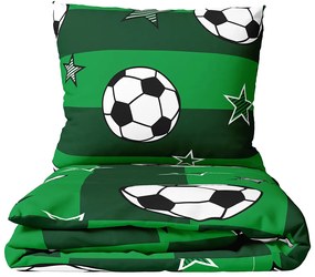TipTrade Bavlnené obliečky 140x200 + 70x90 cm - Futbal