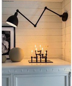 ByRydens 2827660-4000 - Stmievateľná nástenná lampa BAZAR 1xE27/5W/230V čierna