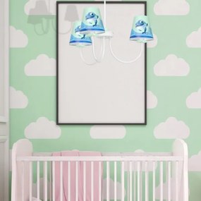 Detský luster na tyči DOLPHIN 3xE14/40W/230V