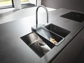 Hansgrohe Aquno Select M81, páková kuchynská batéria 170, vyťahovateľná sprška, 3jet, sBox, chrómová, HAN-73831000
