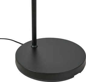 Hotelová elegantná stojacia lampa čierna a zlatá so zeleným sklom - Zuzanna