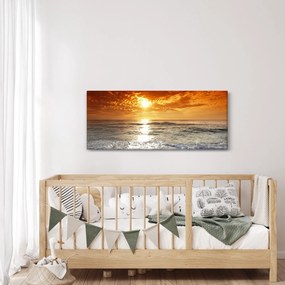 Obraz západ slnka na Korzike (120x50 cm)
