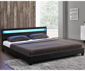 InternetovaZahrada - Paris čalúnená posteľ 160x200 cm - čierna