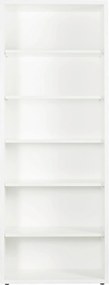 XXXLutz REGÁL NA ŠANÓNY, biela s vysokým leskom, 81,6/217/35,7 cm Carryhome - Kancelárske regály - 002593006318