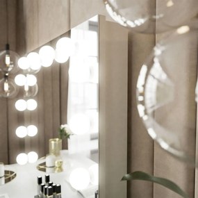 KOZMETICKÉ ZRKADLO VALENTINA ELITE BIELE 80 x 65 cm