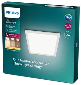 Philips - LED Stmievateľné stropné svietidlo SLIM SCENE SWITCH LED/12W/230V 2700K