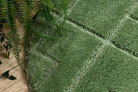 Kúpeľňový koberček SUPREME LINES línie, zelený kruh