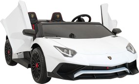 Ramiz Elektrické autíčko Lamborghini Aventador SV pre 2 deti biele