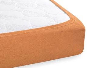 Froté napínacie prestieradlo na extra vysoký matrac FR-022 Okrové 200 x 220 - výška 40 cm