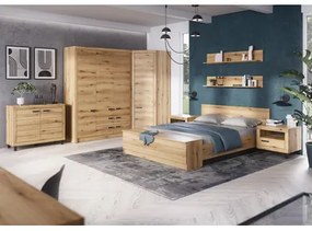 Veľká šatníková skriňa DENVER so 4 zásuvkami