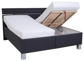 Čalúnená posteľ s úložným priestorom bez matraca ALIS 180x200 cm antracit