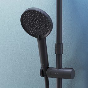 Sprchový systém AM.PM X-Joy F07XA422 s termostatickou sprchovou batériou, čierny