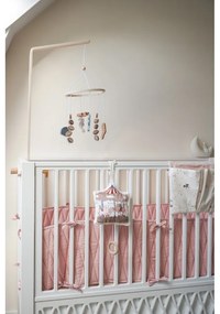 Svetloružový mantinel do postieľky z Bio bavlny 365 cm Blossom Pink – Cam Cam Copenhagen