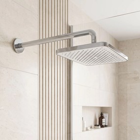 Rea Rea, obdĺžniková dažďová sprcha 380x210 mm, JS-032, chrómová, REA-P0392