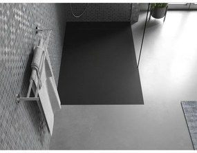 Mexen Otto, SMC obdĺžniková sprchová vanička 130 x 80 cm, čierna, 4N708013