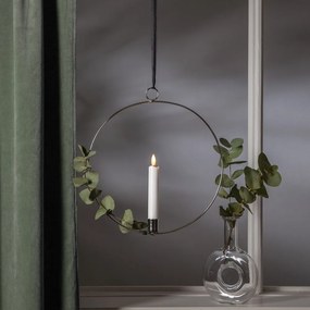 Svetelná dekorácia v striebornej farbe Flamme Ring – Star Trading