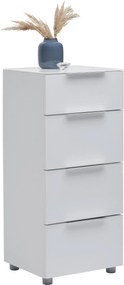 XXXLutz KOMODA, biela s vysokým leskom, 45,3/99,3/40 cm Voleo - Komody - 000554000102