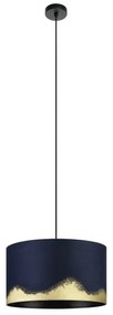 Eglo 39973 - Luster na lanku CASUARITA 1xE27/40W/230V pr. 38 cm modrá/zlatá
