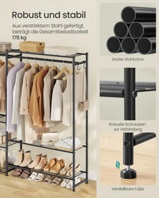 Otvorená šatníková skriňa LGR011BZ01