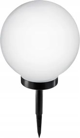 LED solárna lampa LED/1,2V 6500K 200 mAh pr. 25 cm IP44 biela/čierna