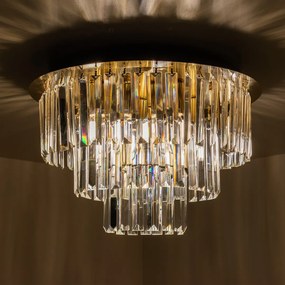 Luster Milano, 1x krištáľové tienidlo, (fi 45cm), g