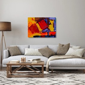 Sklenený obraz abstrakcie (70x50 cm)