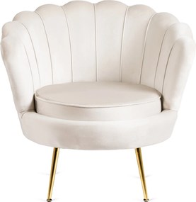 PROXIMA.store - Glamour kreslo ANGEL FARBA: krémová