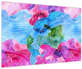 Obraz - Farebné vlny (90x60 cm)