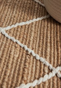 Hanse Home, Behúň Kunu 106208 Natural Gold White, 80x200, béžová, chodba / predsieň