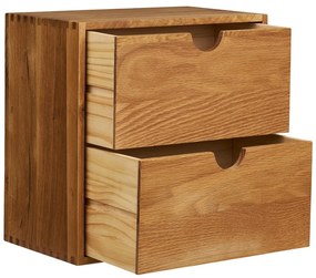 Poschodová polica z dubového dreva v prírodnej farbe 18 cm Townsville – House Nordic