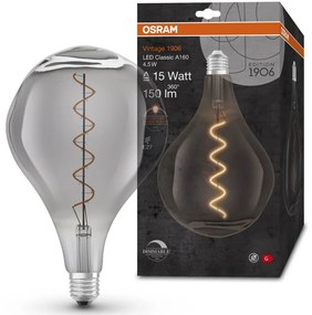 Dekoratívna LED žiarovka E27 ET165 4,5W = 15W 150lm 1700K Warm 320° Filament Dimmable OSRAM Vintage 1906