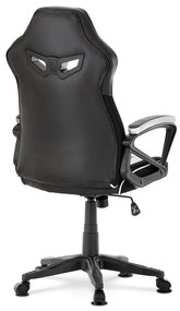 BONTEC Herné kreslo, hojdací mechanizmus, strieborná ekokoža, KA-Y341 SIL Farba: Strieborná