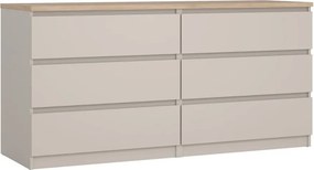 Krémovobiela komoda 154x76x50 cm Naia – Tvilum