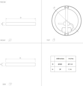 Eglo 900182 - LED stropné svietidlo FUEVA LED/20,5W/230V pr. 28,5 cm