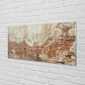 Sklenený obklad do kuchyne Tehlové múry wall 140x70 cm